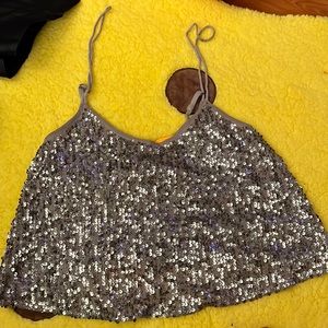 Abercrombie sequin top